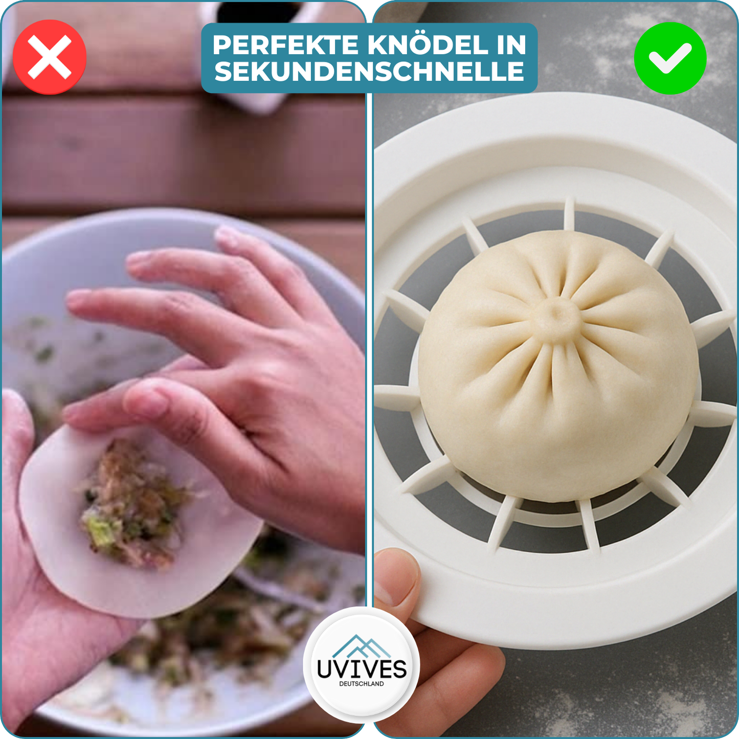Dough Maker for Buns and Dumplings in Flower Shape