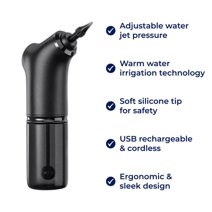 Electric Ear Wax Cleaner – Adjustable Water Jet with Silicone Tip
