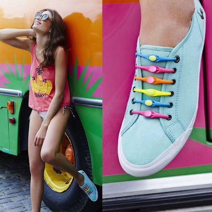 Waterproof Silicone Shoelaces - Buy 3, Get 3 Free [Last Day Sale]