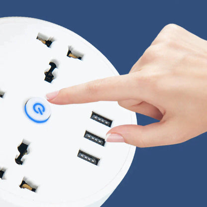 Compact Retractable Power Hub for All Your Charging Needs