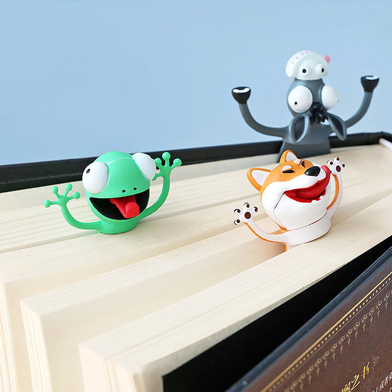 Vibrant 3D Animal Bookmarks for Engaging Reading