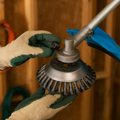 Universal 6-Blade Weed Brush Turbo Head for Grass Trimmers