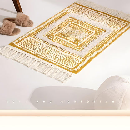 Chic Fringe Boho Area Rug – Elevate Your Home Décor