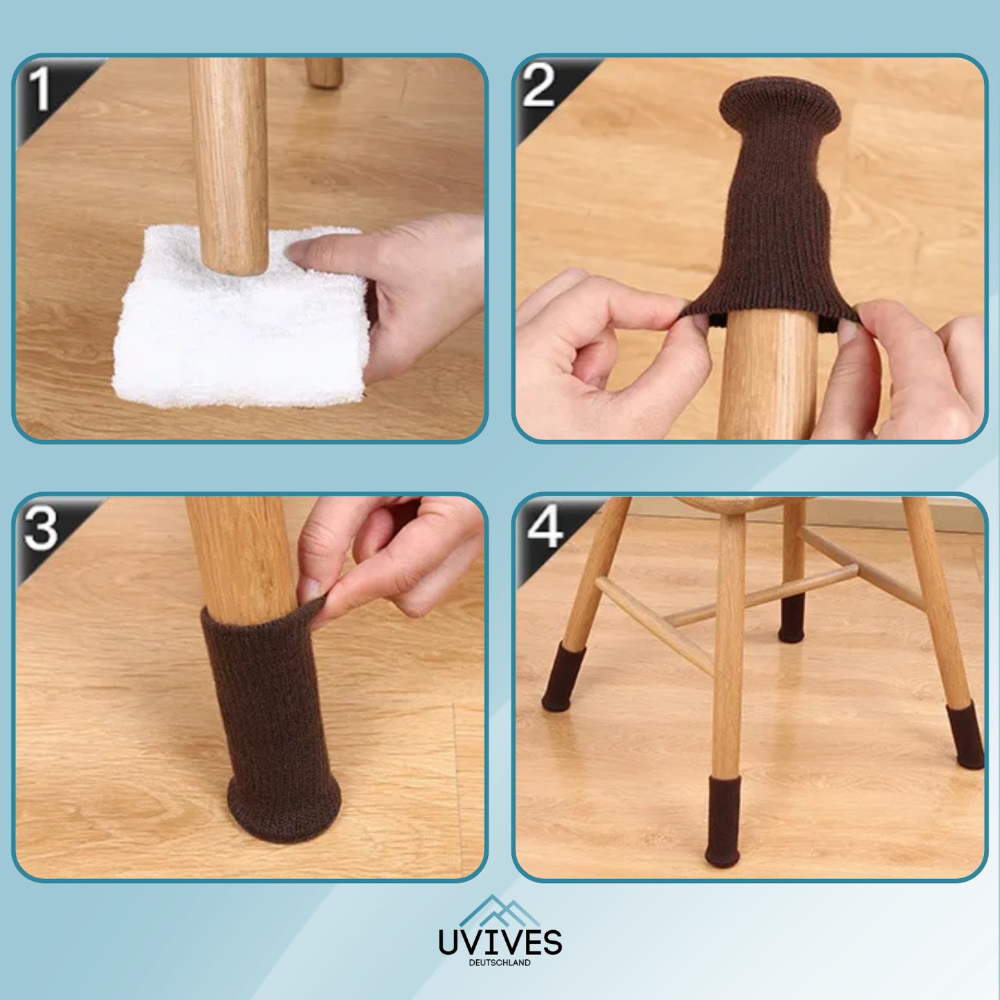 5+5 FREE | Floor Protector - Sound Dampening for Floors and Chairs