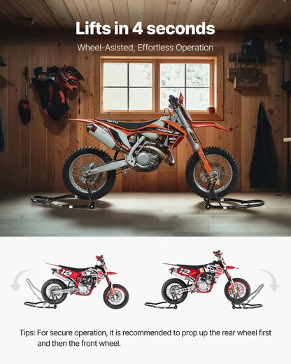 Heavy-Duty Motorcycle Lift Stand for Effortless Maintenance