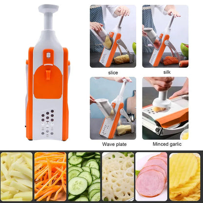 Vegetable Slicer with Adjustable Features for Safe Cutting