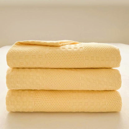 Serene Waffle Weave Blanket for Stylish Relaxation