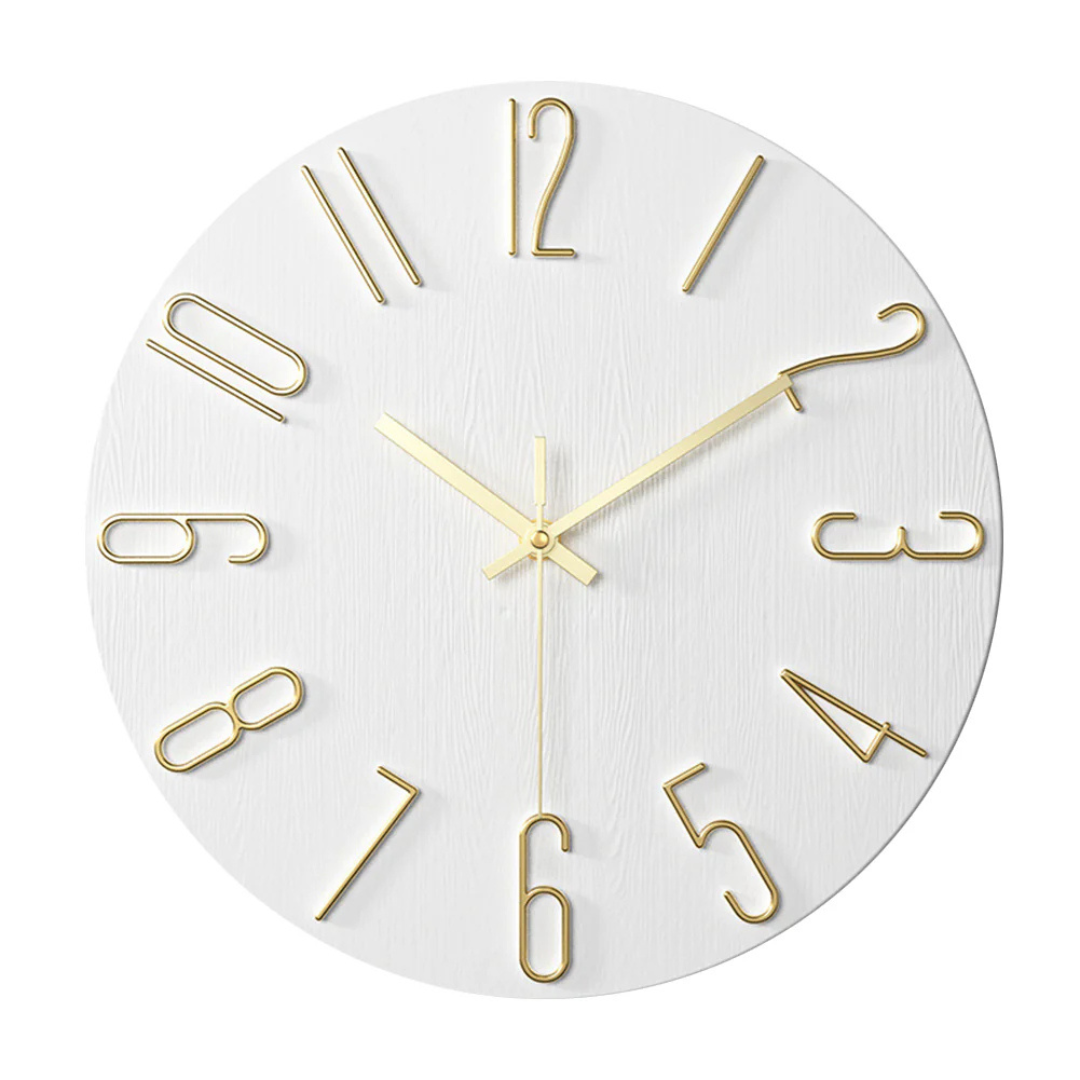 Modern Silent Wall Clock for Living Room – Elegant Timepiece