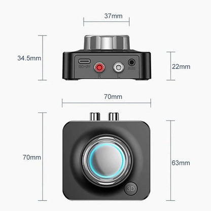 Bluetooth 5.0 Audio Receiver with RCA Connectivity