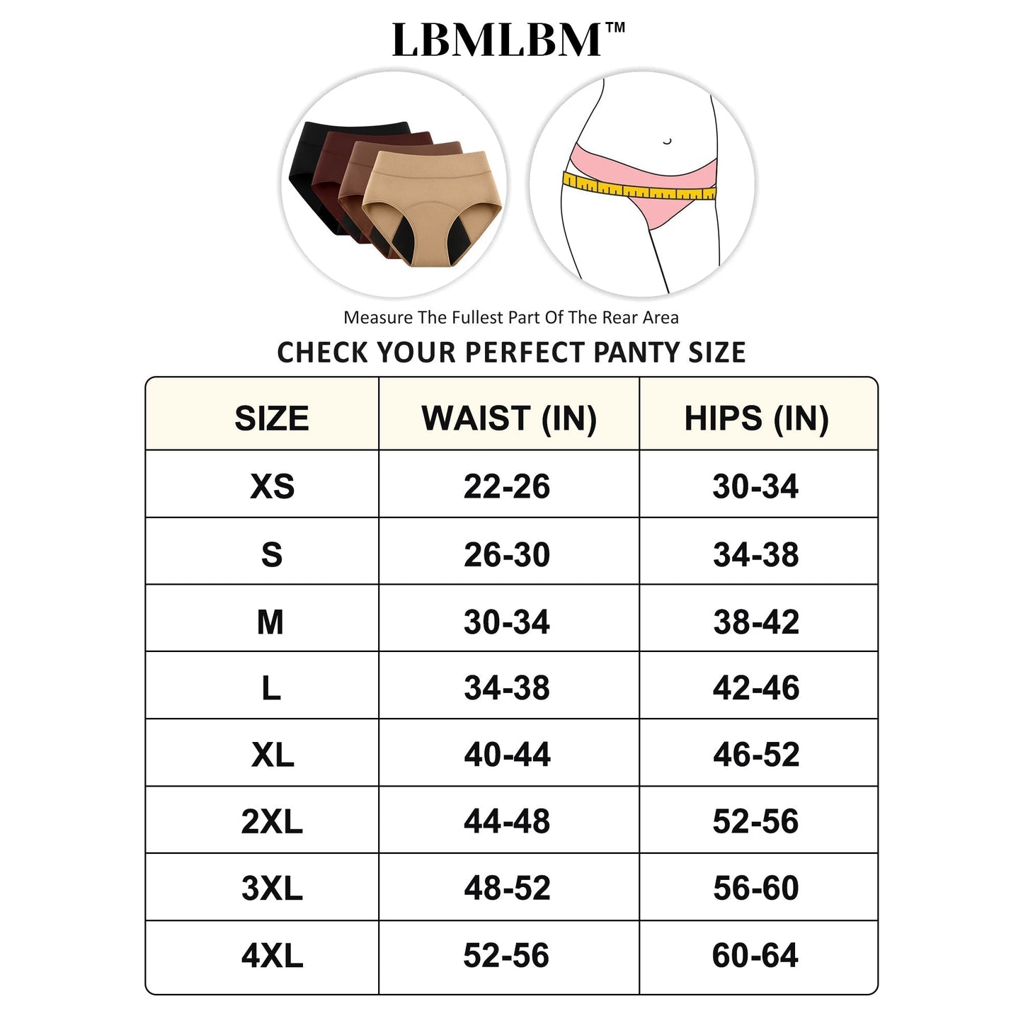 Leak-Proof Underwear 4-Pack for Maximum Comfort