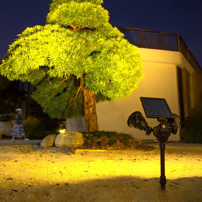 Solar Lawn Lights with LED Motion Sensor - Waterproof Dual Pack