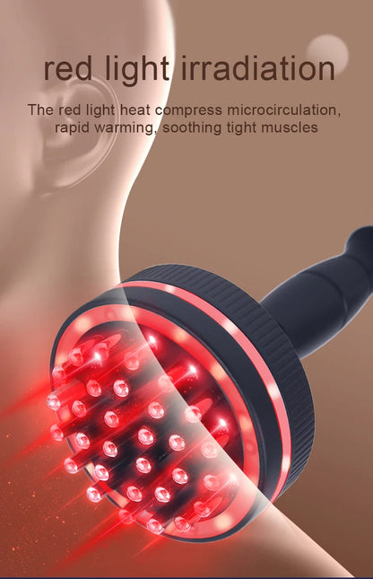 Heat-Enabled Electric Gua Sha Massager | Microcurrent Massage Brush for Back, Arms, Legs & Muscle Relief