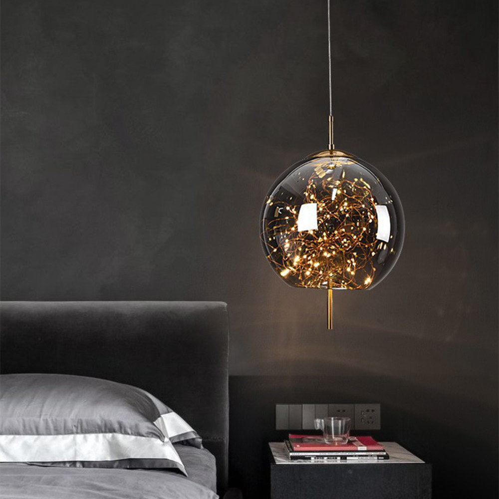 Adjustable Ceiling Pendant Light with Decorative LED Design