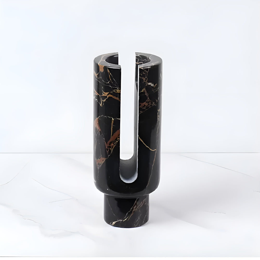 Sleek Marble Candle Stand for Elegant Interiors