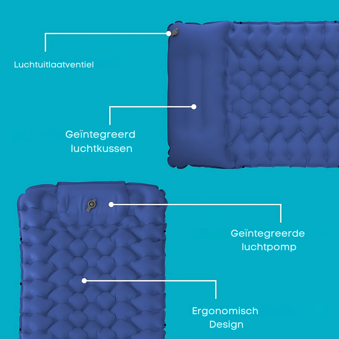 Self-Inflating Air Sleeping Mat – Lightweight, Compact, 10 cm Thickness