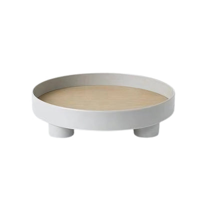 Minimalist Serving Board – Round Wooden Tray for Decorative Use