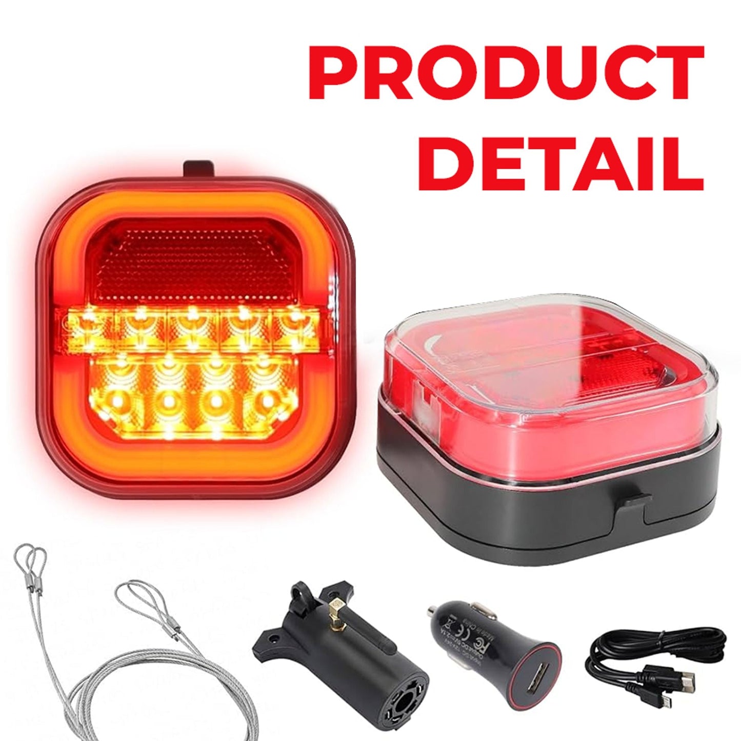 Waterproof LED Tail Lights for Trailers and Vehicles