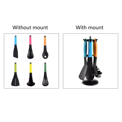 6-Piece Silicone Kitchen Utensil Set - Heat Resistant Tools