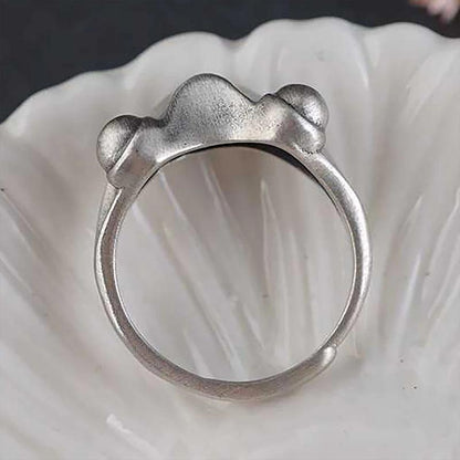 Unisex Vintage Frog Ring in Retro Style