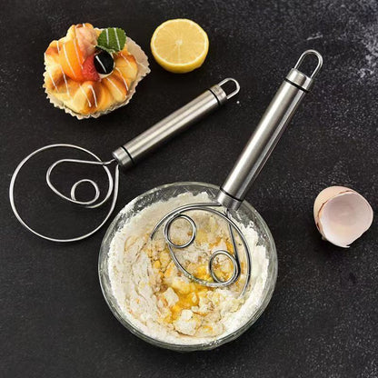 Stainless Steel Dough Whisk for Easy Mixing