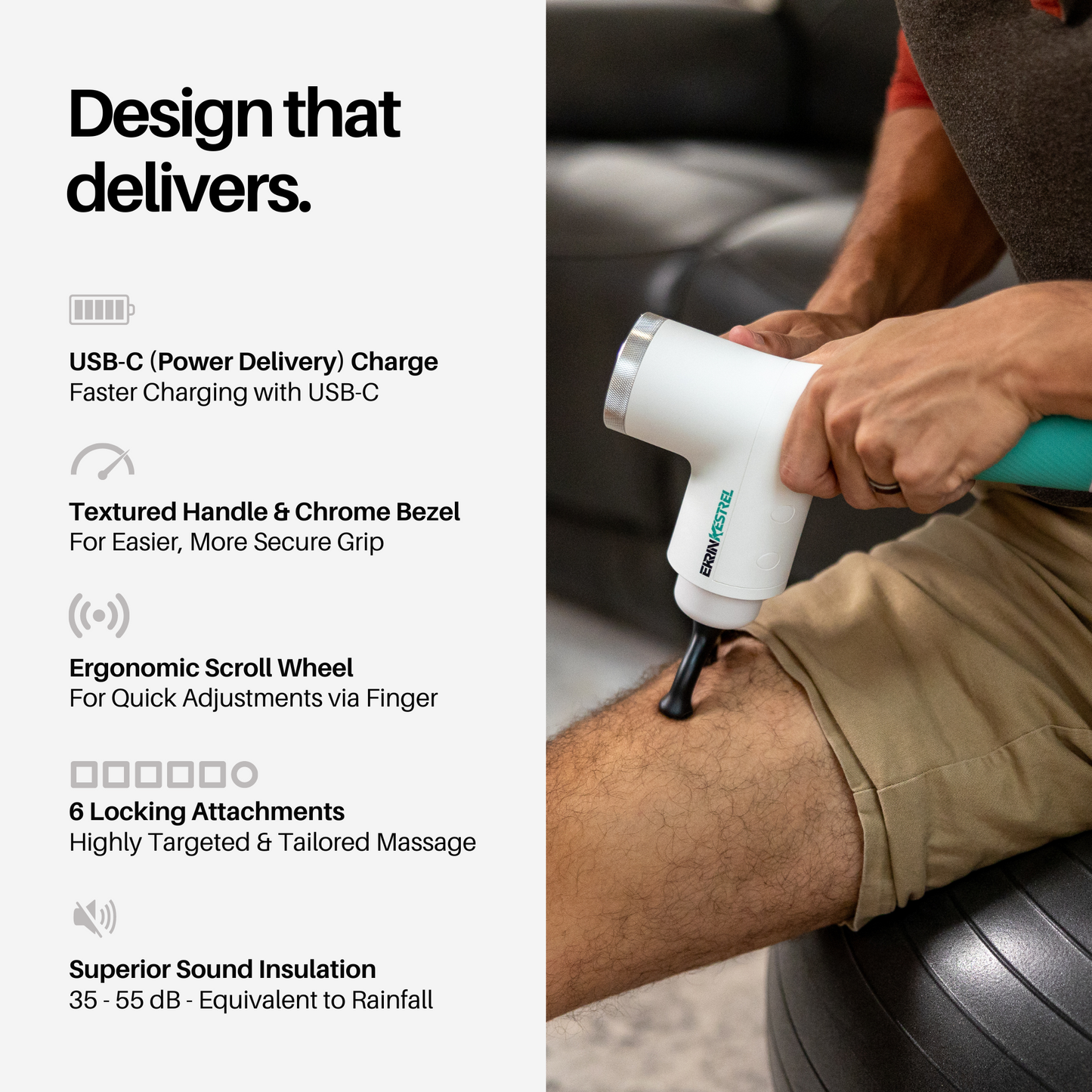 RevitalEase Percussion Massager | 13mm Deep Tissue Relief