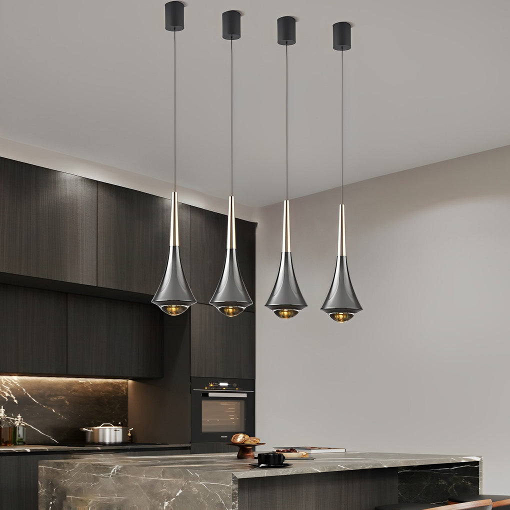 Modern LED Chandelier with Adjustable Height - Minimalist Creative Design