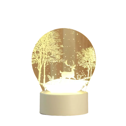 Artistic 3D LED Night Lamp with USB Power