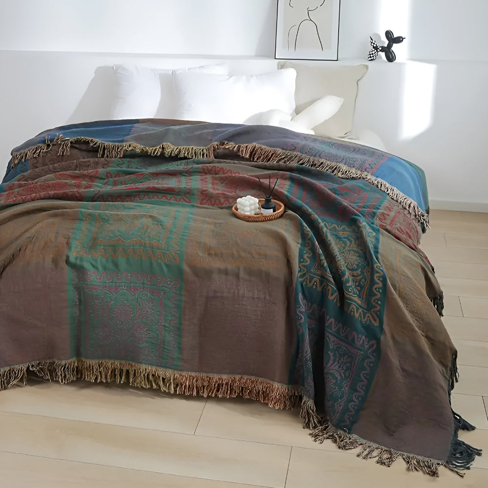 Bohemian Dream Tassel Cotton Blanket