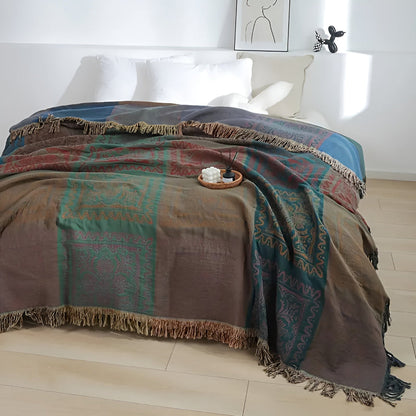 Bohemian Dream Tassel Cotton Blanket