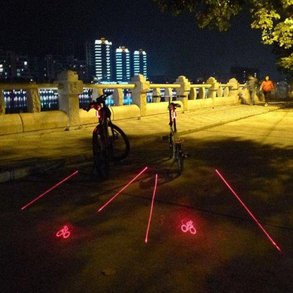 Laser Projection Taillight for Bicycles