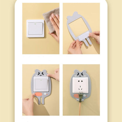 Glow-in-the-Dark Cartoon Switch Cover Décor