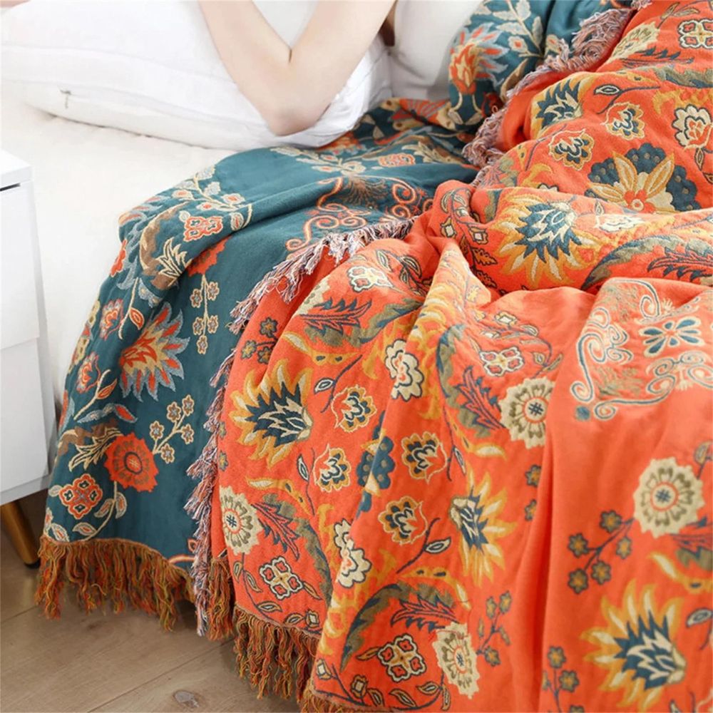 Sunflower Reversible Cotton Comfort Blanket