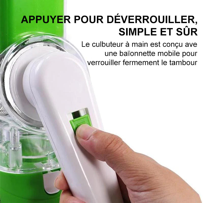 Rotary Grater and Vegetable Slicer - 3-in-1 Kitchen Tool