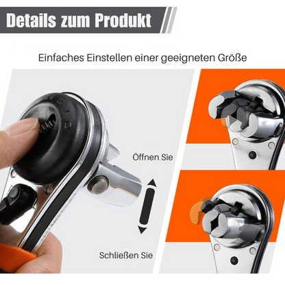 Adjustable Ratchet Wrench for Any Task - Last Day Discount