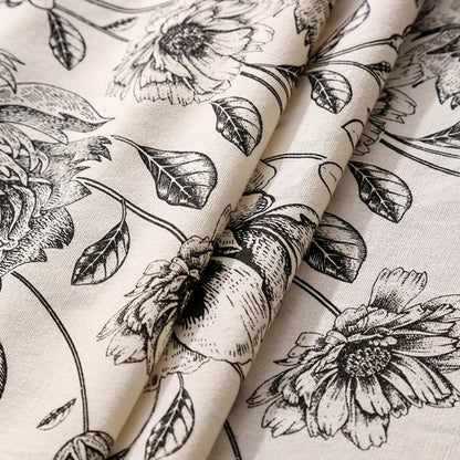 Charming Floral Tassel Table Cover for Rustic Elegance
