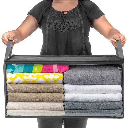 Compact Folding Storage Organizer for Clothes - 58x31x30 cm