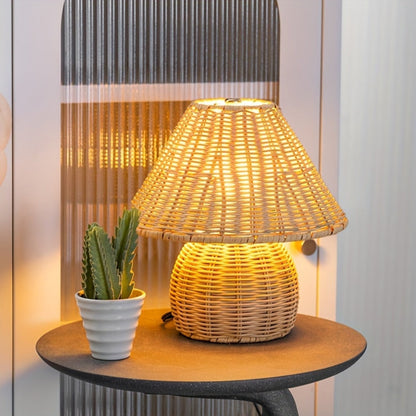Eco-Chic Rattan Illuminator for Home Ambiance