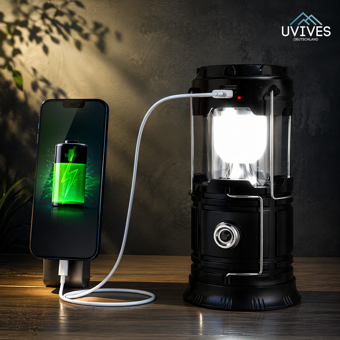 Double Solar Lamp & Flashlight for Endless Outdoor Illumination