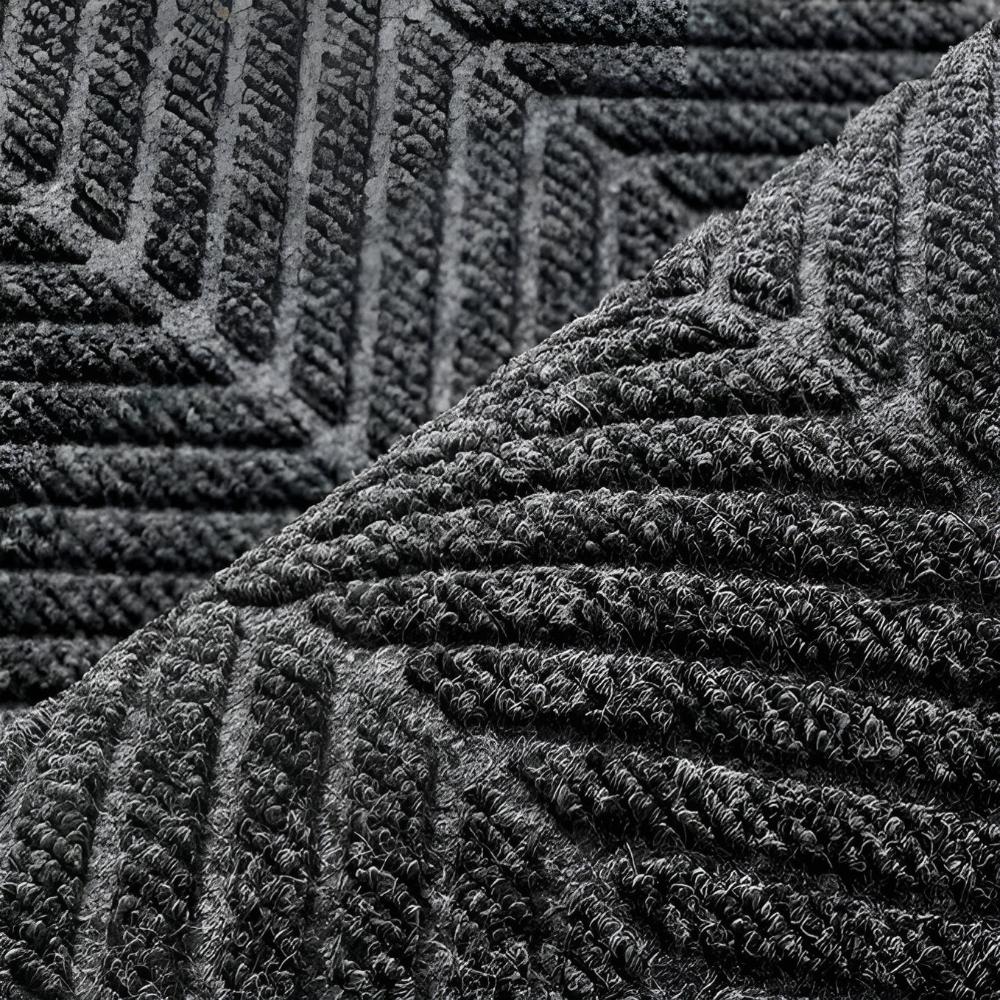Textured Chevron Non-Slip Entrance Mat for All Seasons