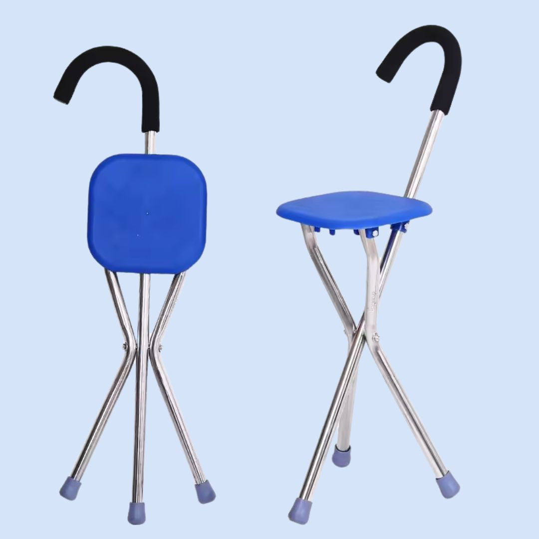 Portable Folding Stool for Crutches – Ergonomic Design for Comfort