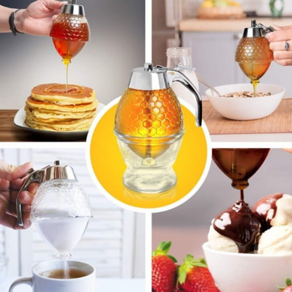 Convenient Honey Dispenser with Elegant Design