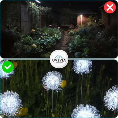 Waterproof Solar Garden Light in Dandelion Design
