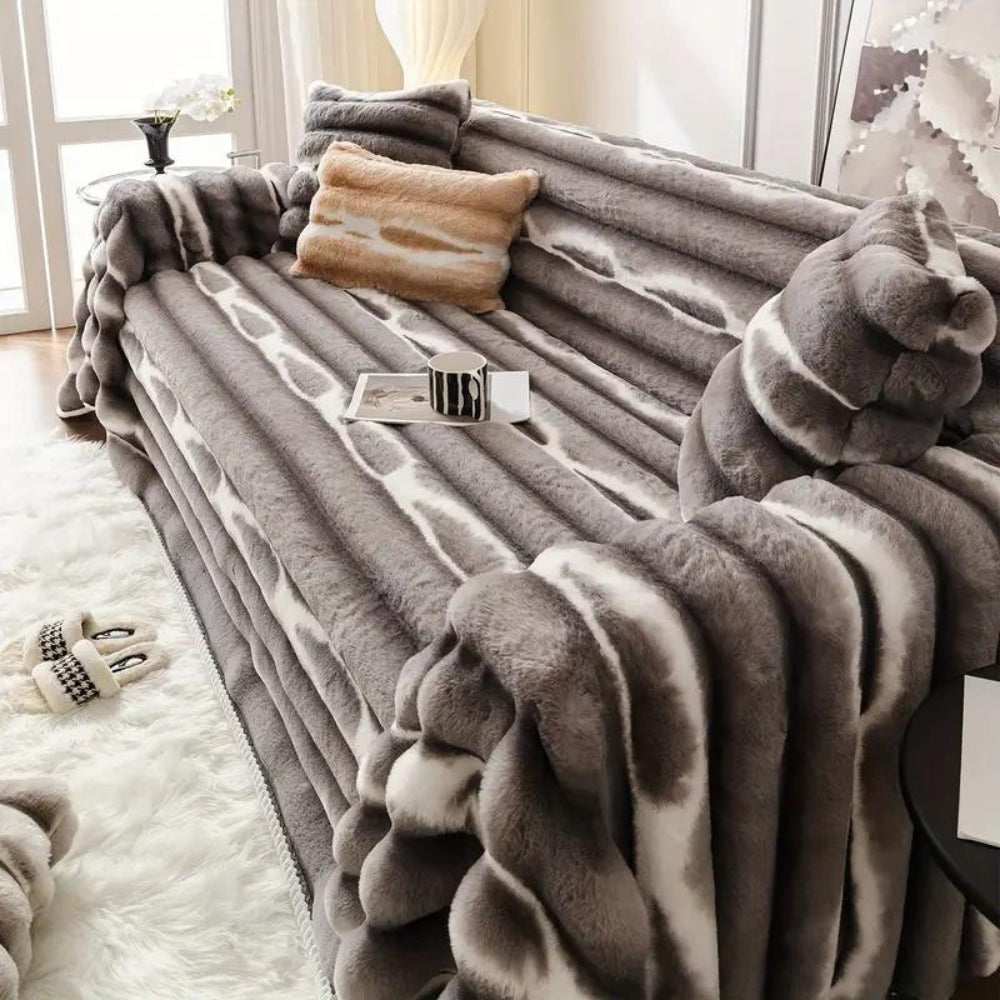 Luxurious Plush Sofa Protector for Ultimate Comfort