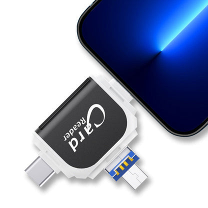 Universal Multiport SD and TF Card Reader – 4-in-1 Adapter