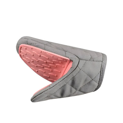 Heat-Resistant Quilted Kitchen Gloves for Safe Cooking