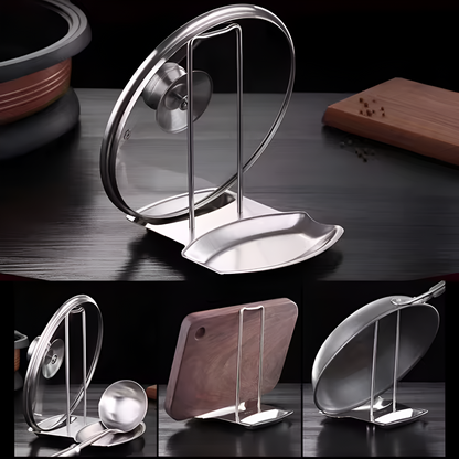 Chic Kitchen Lid Organizer for Efficient Cooking