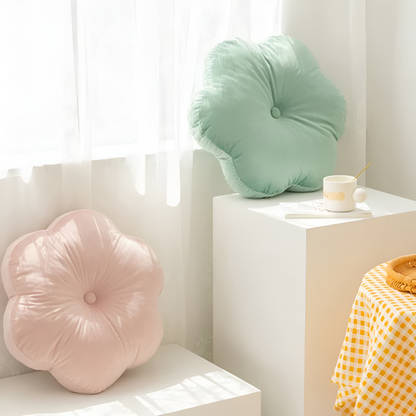 Cozy Floral Velvet Cushion for Vibrant Home Décor
