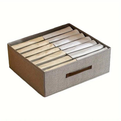 Chic Gray Fabric Organizer with 16 Compartments