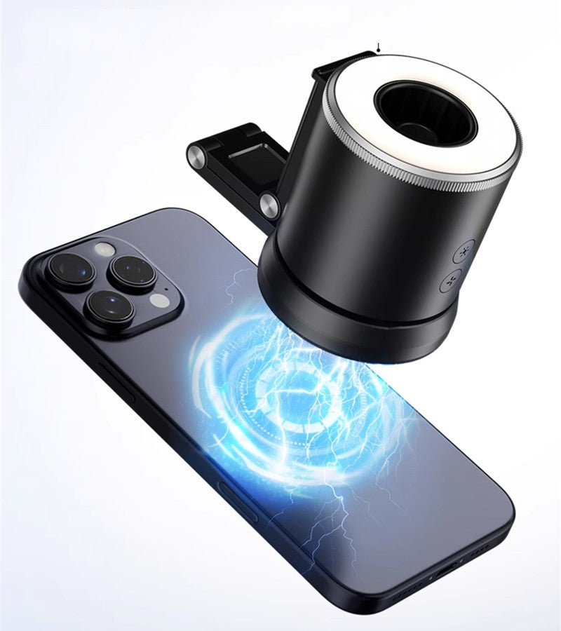 Foldable Magnetic Phone Stand Fan - 500mAh Battery