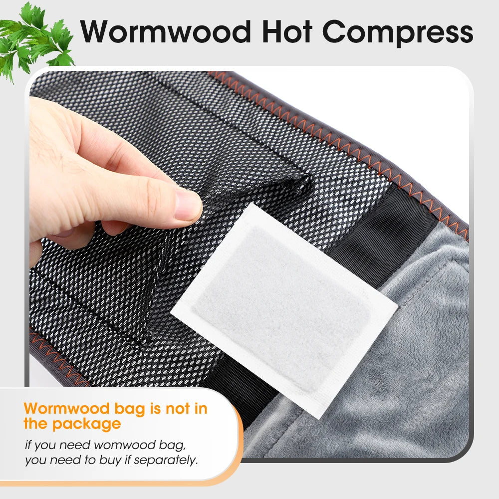 Cordless Lumbar Heating Pad with Vibration, Heat, and Red Light